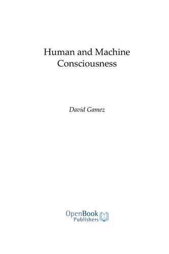 Cover for Human and Machine Consciousness