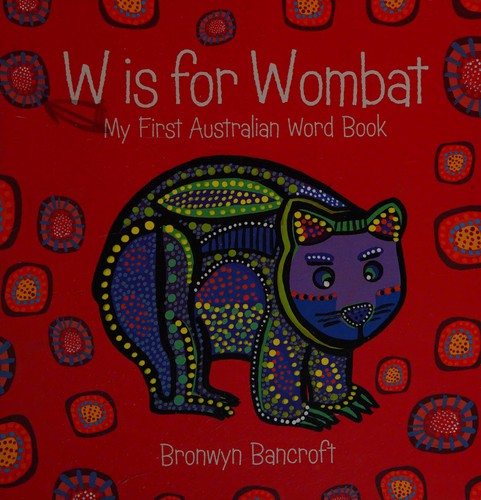 Cover for W is for wombat