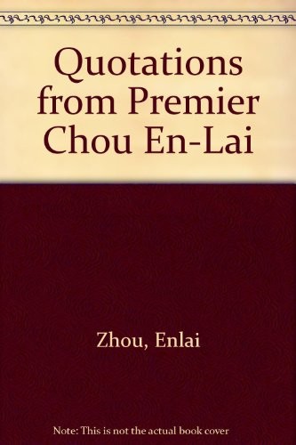Cover for Quotations from Premier Chou En-lai.