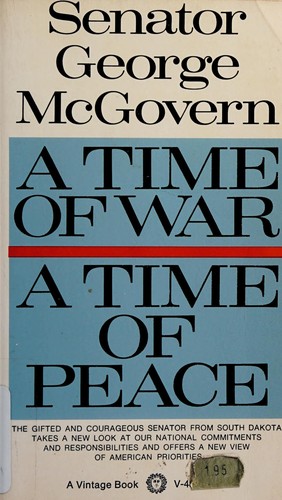 Cover for A time of war, a time of peace