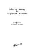 Cover for Adapting housing for people with disabilities