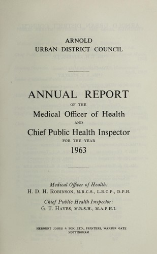 Cover for [Report 1963]