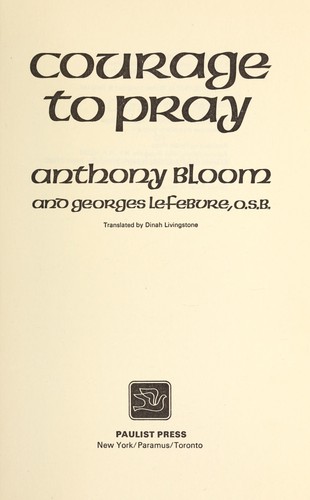 Cover for Courage to pray