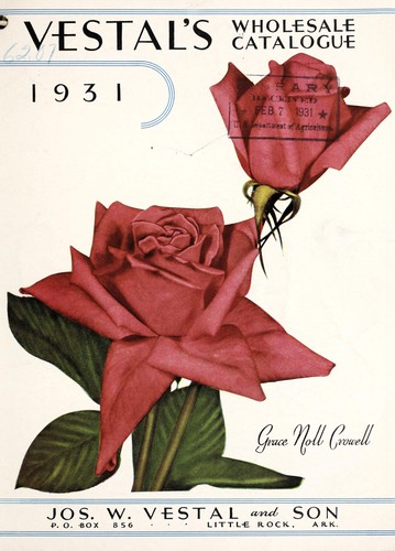 Cover for Vestal's wholesale catalogue, 1931