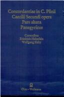Cover for Concordantiae in C. Plinii Caecilii secundi opera