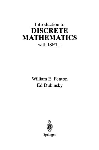 Cover for Introduction to Discrete Mathematics with ISETL