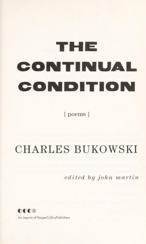 Cover for The continual condition