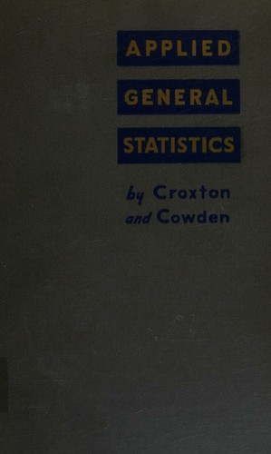 Cover for Applied General Statistics