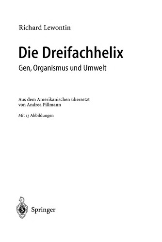 Cover for Die Dreifachhelix