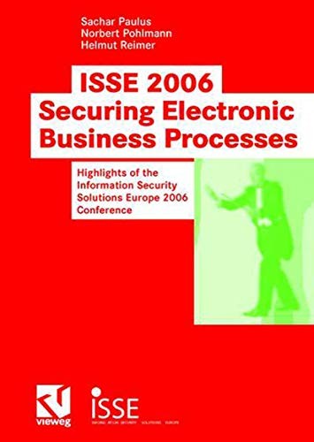 Cover for ISSE 2006 Securing Electronic Business Processes