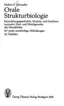 Cover for Orale Strukturbiologie