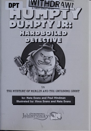 Cover for Humpty Dumpty Jr., hardboiled detective in The mystery of Merlin and the gruesome ghost