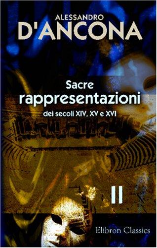 Cover for Sacre rappresentazioni dei secoli XIV, XV e XVI