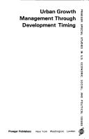 Cover for Urban growth management through development timing