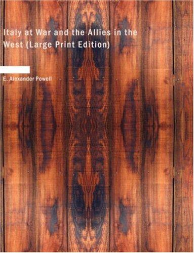 Cover for Italy at War and the Allies in the West (Large Print Edition)