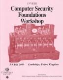 Cover for 13th IEEE Computer Security Foundations Workshop, CSFW-13