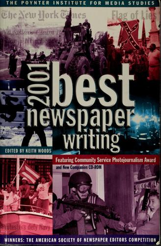 Cover for Best newspaper writing 2001