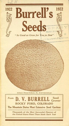 Cover for Burrell's seeds
