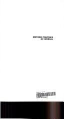 Cover for Histoire politique du Sénégal