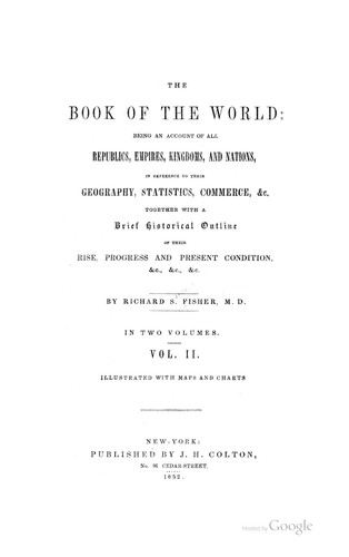 Cover for The Book of the World: Being an Account of All Republics, Empires, Kingdoms ...