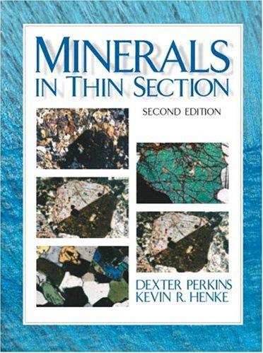 Cover for Minerals in Thin Section, Second Edition