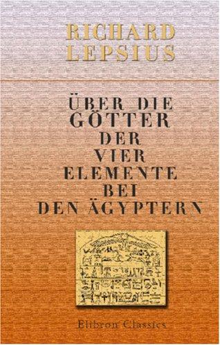 Cover for Über die Götter der vier Elemente bei den Ägyptern