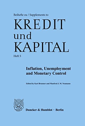 Cover for Inflation, unemployment and monetary control