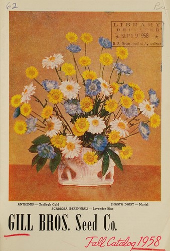 Cover for Fall catalog 1958