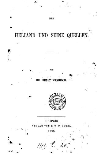 Cover for Der Heliand und seine Quellen