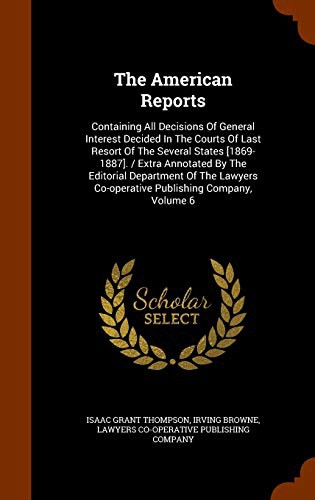 Cover for The American Reports