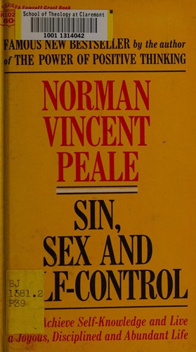 Cover for Sin, sex and self-control