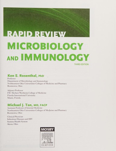 Cover for Rapid review microbiology and immunology