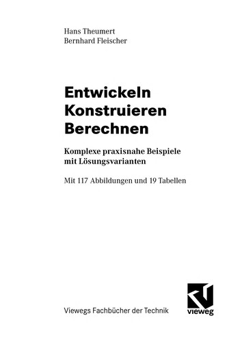 Cover for Entwickeln, konstruieren, berechnen