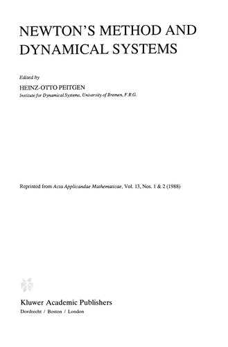 Cover for Newton's Method and Dynamical Systems