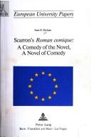 Cover for Scarron's Roman comique