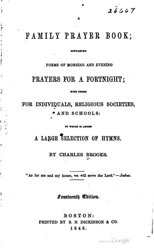 Cover for A family prayer book