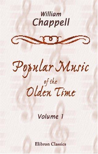Cover for Popular Music of the Olden Time