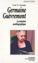 Cover for Germaine Guèvremont