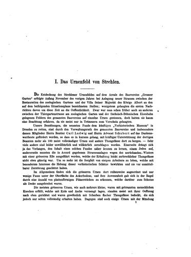 Cover for Die Urnenfelder von Strehlen und Grossenhain