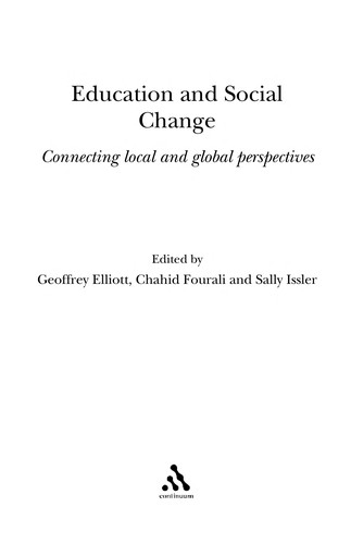 Cover for Education and social change