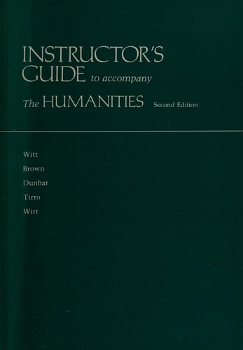 Cover for The Humanities