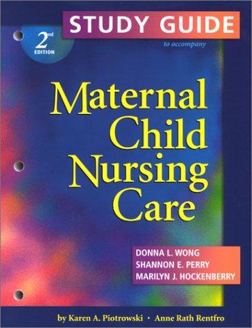Cover for Study Guide T/A Wong, Perry, Hockenberry Maternal Child Nursing Care