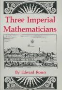 Cover for Three imperial mathematicians
