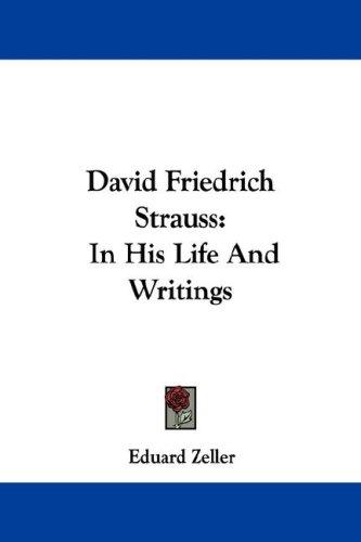 Cover for David Friedrich Strauss