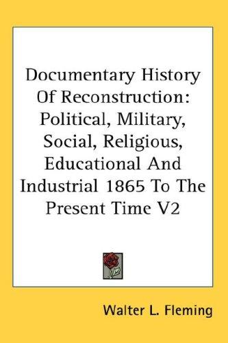 Cover for Documentary History Of Reconstruction