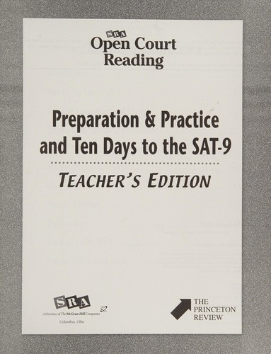 Cover for Open Court Reading - SAT 9 Prep and Practice - Teacher's Edition - Grade 4