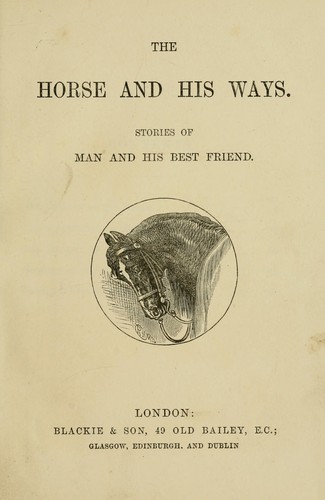 Cover for The horse and his ways