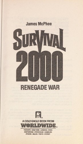 Cover for Renegade War  (Survival 2000 #2) (Survival 2000, No 2)