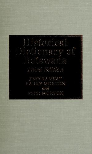 Cover for Historical dictionary of Botswana
