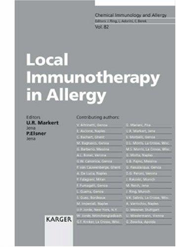 Cover for Local Immunotherapy in Allergy (Chemical Immunology)